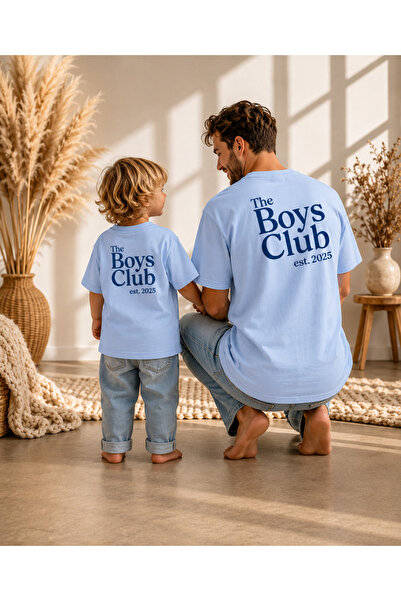 LORVEX Tricou combinat tată-fiică, supradimensionat, 100% bumbac, pentru fami...