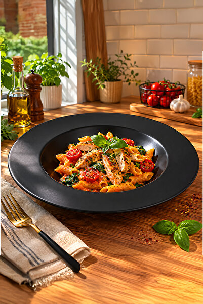 iselahome Bullgy Modern Ceramic Salad and Pasta Plate – Decorative Salad or P...