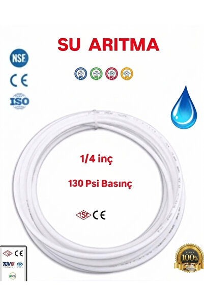 segyhome Su Arıtma Cihazı Hortumu Beyaz 6 mm 1/4 inç Tüm Arıtma Cihazlarına U...