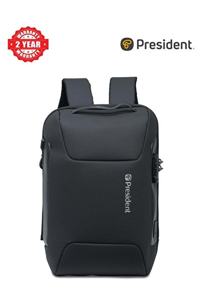 President Unisex Backpack durable premium With TSA lock and water-resistant s...