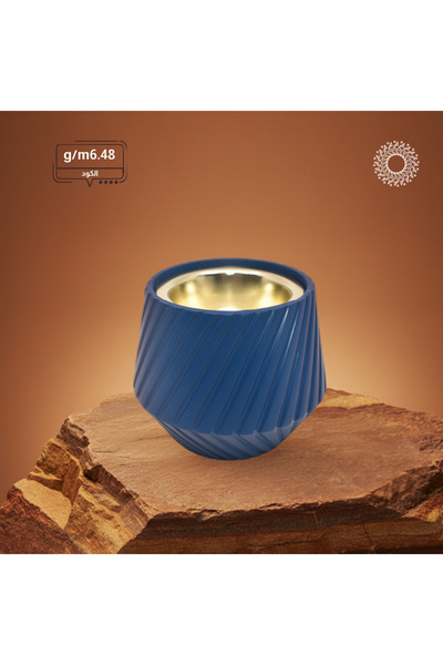 OEMS Blue Semi-Cylindrical Incense Burner