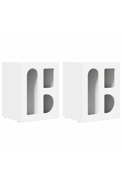vidaxl Noptieră 2 pcs Alb 40 x 35 x 50 cm Lemn compozit