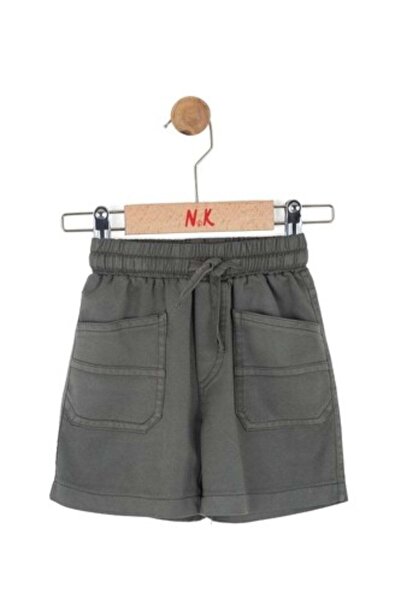 nk kids Baby Boy 1-4 Years Elastic Waist Canvas Shorts Khaki