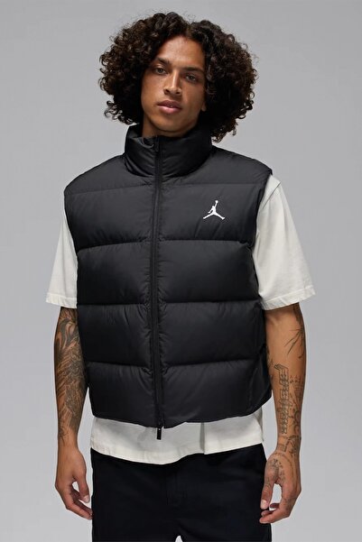 Nike Jordan Flight Down Loose Fit Vest Bol Kesim Su İtici Kaz Tüyü Erkek Yele...
