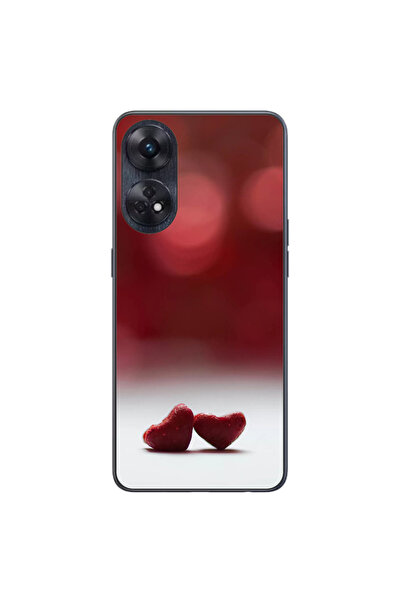 OEM Case compatible with Oppo Reno 8T 4G Silicon Gel Tpu Model Little Hearts