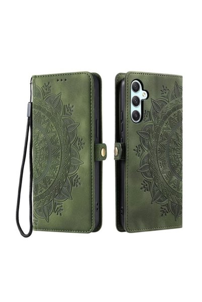 sscase Mandala Flower Θήκη Πορτοφόλι Green (Samsung Galaxy A16 4G / 5G)