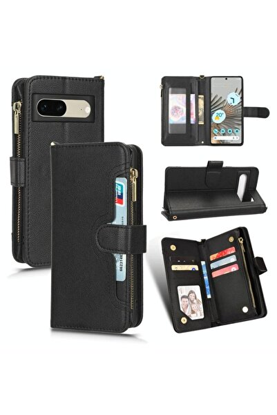 sscase Multi Zipper Θήκη Πορτοφόλι Black (Google Pixel 7 5G)
