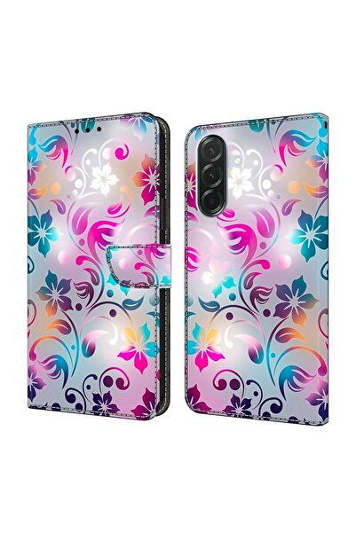 sscase Colored Drawing Θήκη Πορτοφόλι Flowers (Samsung Galaxy A57 5G)