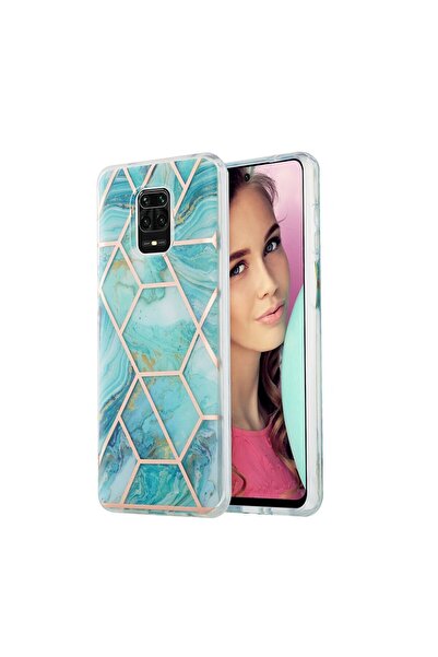 sscase 3D Electroplating Marble Σκληρή θήκη Blue (Xiaomi Redmi Note 9S / 9 Pro)
