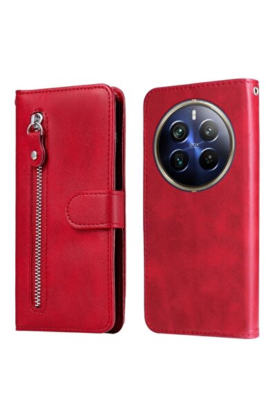 sscase Zipper Θήκη Πορτοφόλι Red (Realme 12 Pro 5G / 12 Pro Plus 5G)