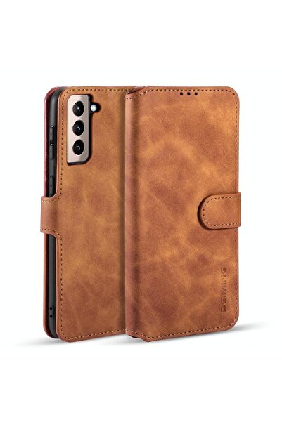sscase DG.MING Retro Oil Θήκη Πορτοφόλι Brown (Samsung Galaxy S21 5G)
