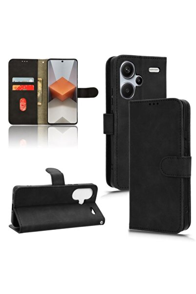 sscase Skin Feel Magnetic Θήκη Πορτοφόλι Black (Xiaomi Redmi Note 13 Pro Plus...