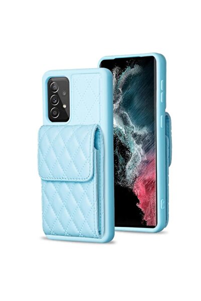 sscase Vertical Wallet Θήκη Σιλικόνης με Λουράκι Blue (Samsung Galaxy A52/A52s)