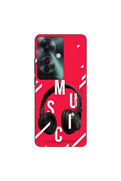 OEM Husa compatibila cu Oppo Reno11 F 5G Silicon Gel Tpu Model Music Headphones