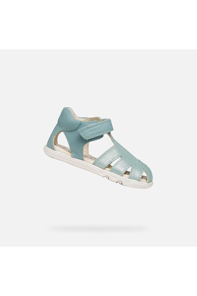 Geox Sandale de fetițe turcoaz tip barefoot Sandal Steppieup