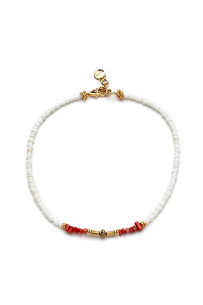 Mon Reve Sanset Mercan Natural Stone Necklace