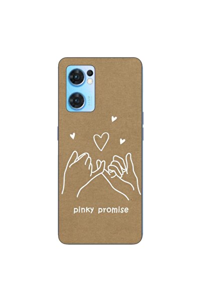 OEM Калъф, съвместим с Oppo Reno7 5G, силиконов гел TPU, модел BFF Pinky Promise