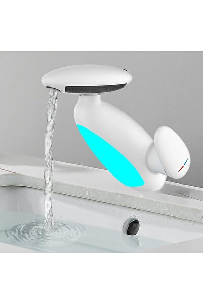 Prime Deals Robinet de chiuveta de baie, cu lumină ambient led