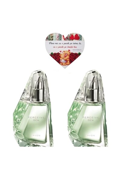 AVON Set 2x Apa de toaleta Perceive Dew, 50 ml, + Inimioara Magnetica
