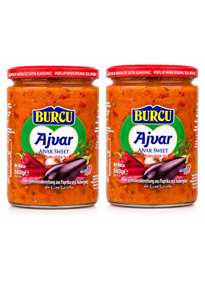 BURCU Ajvar Tatlı Kahvaltılık Sos 560 gr x 2 Adet