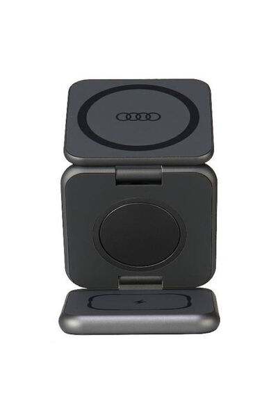 Audi Ασύρματος Φορτιστής (Qi Pad) 15W (Μεγάλο Λογότυπο)