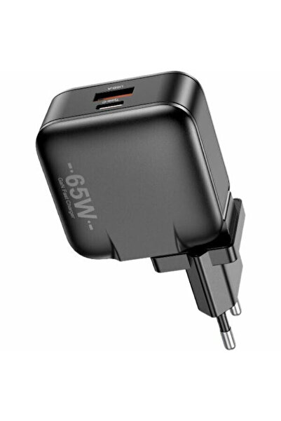 AWEI Φορτιστής χωρίς καλώδιο GaN με θύρα USB-A και θύρα USB-C, 65W Γρήγορη Φό...