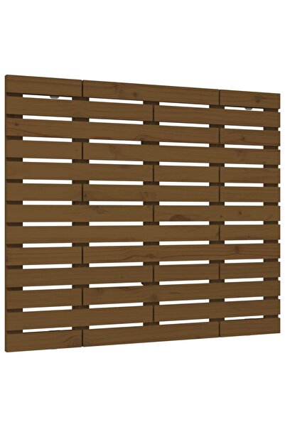 vidaxl Tăblie de pat pentru perete, maro miere, 106x3x91,5 cm lemn pin