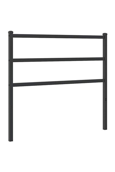 vidaxl Metal replacement headboard, black, 100 cm