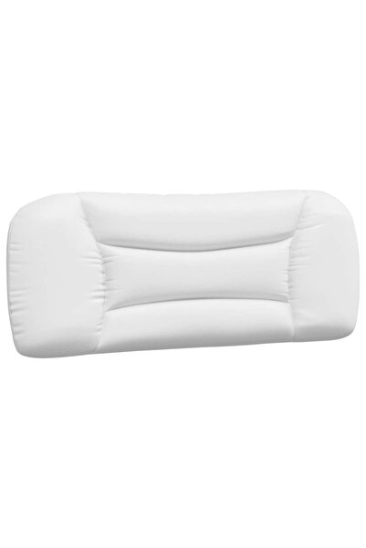 vidaxl Pernă pentru tăblie pat, Hvar, alb, 100 cm, piele artificială