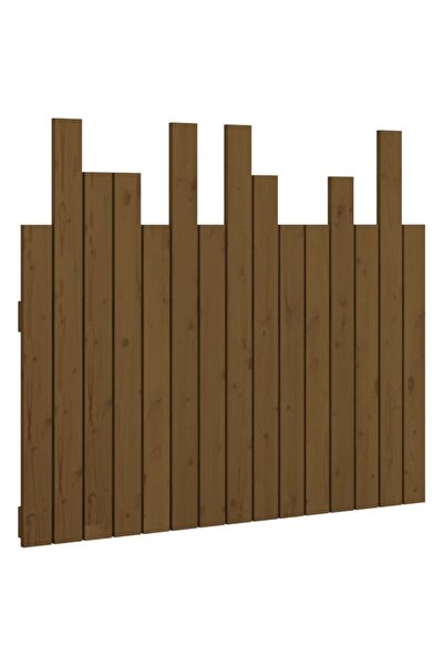 vidaxl Wall-mounted headboard, honey brown 95.5x3x80 cm solid pine wood