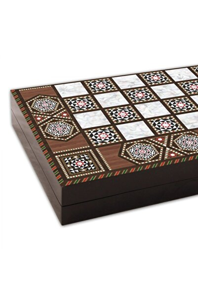 Alpsan Lotus Star Cafe Tavla Parlak Cilalı 49X49 cm büyük boy tavla takımı