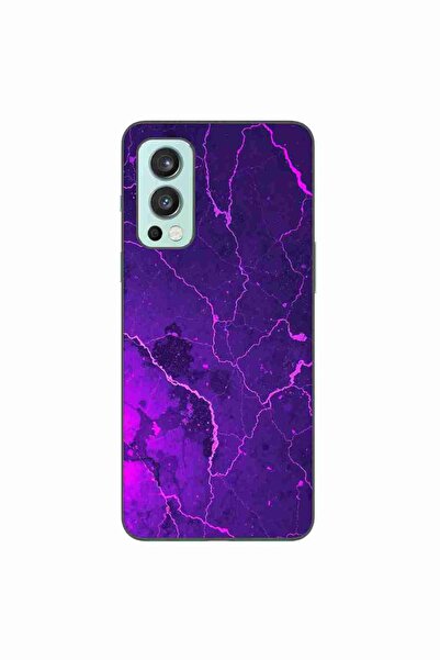 OEM Husa compatibila cu OnePlus Nord 2 Silicon Gel Tpu Model Ultraviolet Marb...