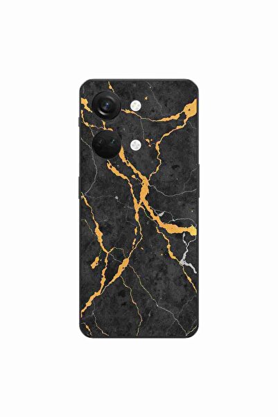 OEM Husa compatibila cu OnePlus Nord 3 Silicon Gel Tpu Model Noir Gold Marble