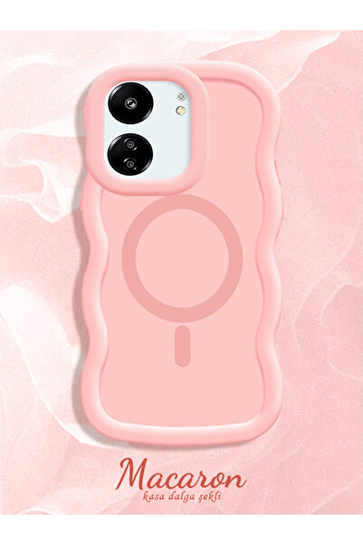 CASEVIBE Xiaomi Redmi 13C 4G/5G Uyumlu Dalga desenli, darbelere dayanıklı, sa...