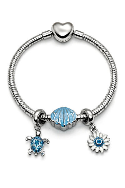 MakeWell Stainless Steel Charm Bracelet for Women – Tarnish-Free Steel Bracel...