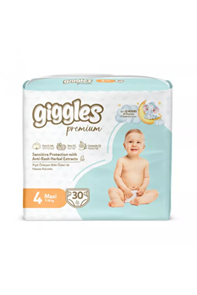 giggles Scutece copii cu benzi laterale de prindere, Premium Maxi, 7-18 kg, 3...