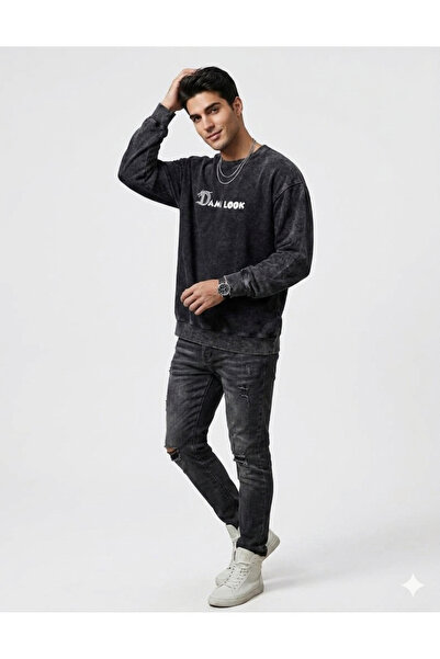 Damee Threads DAMI LOOK Unisex Oversized Vintage Sweatshirt - 230GSM Heavywei...