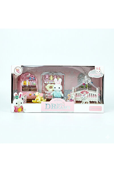Daily Bazaar Mini Tavşan Ailesi Bebek Odası Oyun Seti