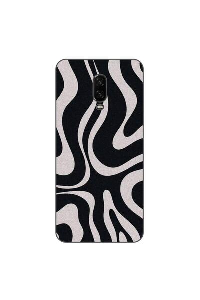 OEM Husa compatibila cu OnePlus 6T Silicon Gel Tpu Model Monochrome Hypnotic