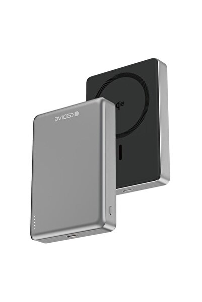 Dviced Qi2 Ултратънък DV400009 Пауър банк, Безжично 15 W, MagSafe, 10000mAh (...