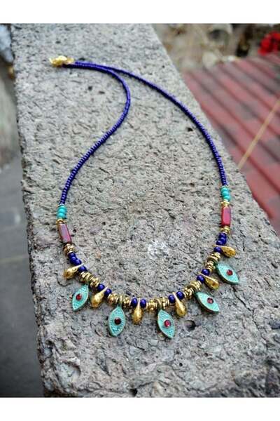 Bozhi Necklace Glass Beads Luminous Style