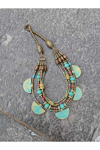 Bozhi Necklace Glass Beads Business Woman Style