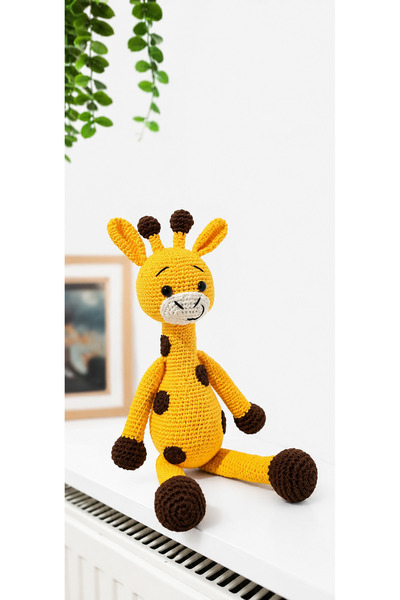 Handmade Amigurumi oyuncak zürafa