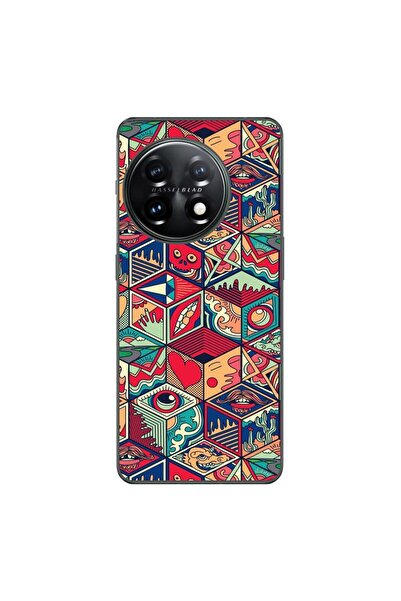 OEM Case compatible with OnePlus 12R Silicone Gel Tpu Pattern Pop Art Geometric