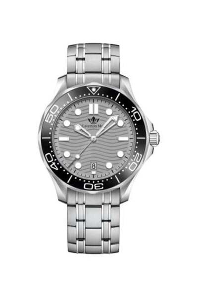 MAXTOP Men's watch, silver strap, gray dial