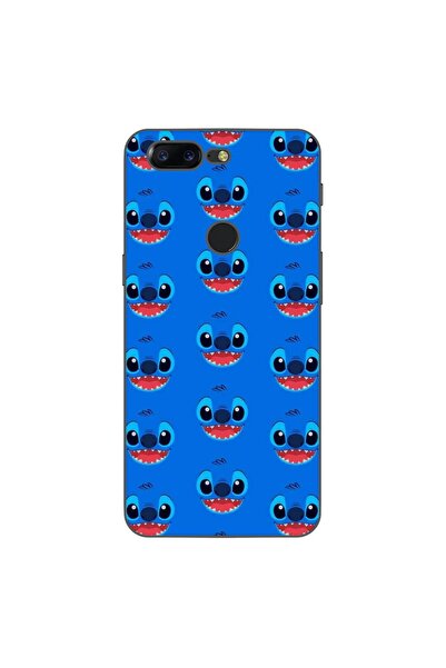 OEM Θήκη συμβατή με OnePlus 5T από σιλικόνη gel TPU με σχέδιο προσώπου Stitch