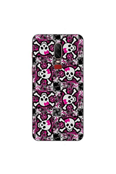 OEM Husa compatibila cu OnePlus 6 Silicon Gel Tpu Model Pop Art Skeleton
