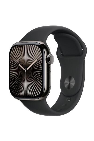 Apple Watch 10 GPS Cellular, Slate Titanium 42mm, LTPO OLED, 64GB, Black Spor...