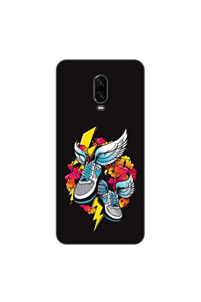 OEM Θήκη συμβατή με OnePlus 6T από σιλικόνη gel TPU με σχέδιο μοντέρνων αθλητ...
