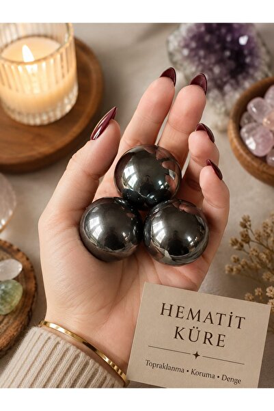 The Magıc of Healıng Hematit Doğal Taş Küre